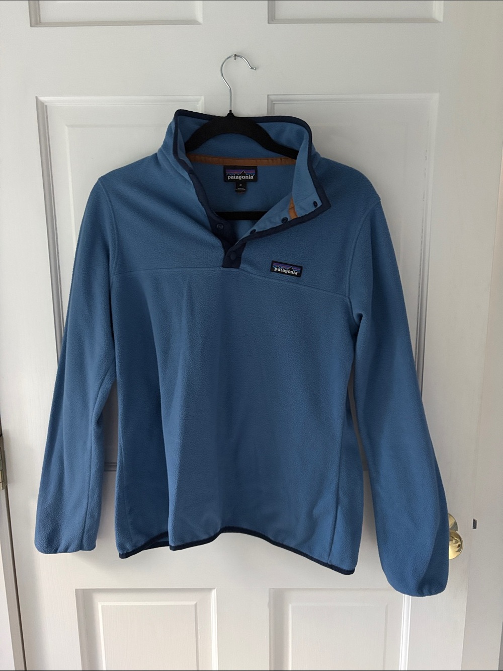 Patagonia Sky Blue Quarter-Zip Fleece Pullover